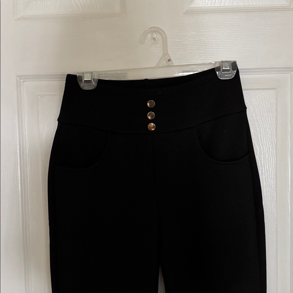 SHEIN brand pull on lined black pants Purchased - Picture 2 of 5